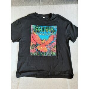 Basic Blanx Men 2XL Santana Counting Crows Oneness 2024 Tour Art Logo T-Shirt SS